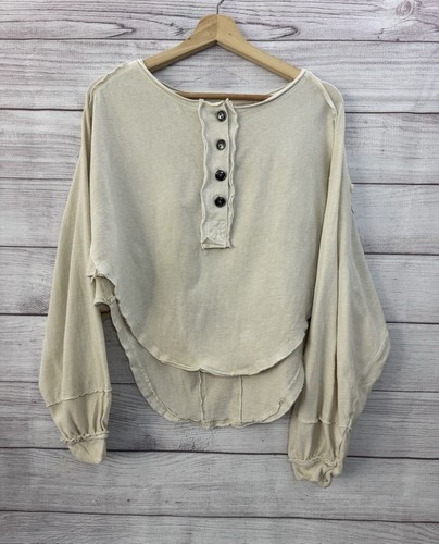 Camisa Manga Larga Free People Melodi Henley Talla PEQUEÑA Talla Grande A-1 - Imagen 2 de 13