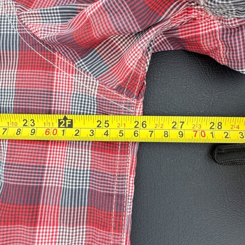 The North Face Shirt Mens XXL 2XL Red Plaid Short Sleeve Button Up Casual Nylon - Picture 6 of 12