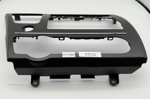 OEM 13-15 Honda Civic LX Dash Center Radio Display Climate Control Bezel Trim - Picture 8 of 18