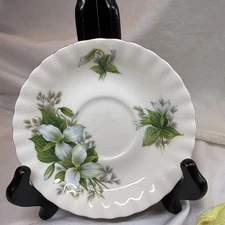 Vintage Royal Albert "Trillium" saucer.