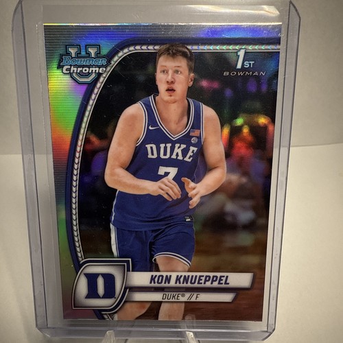 Kon Knueppel 2025 Bowman U University Chrome Silver Refractor #48 Duke