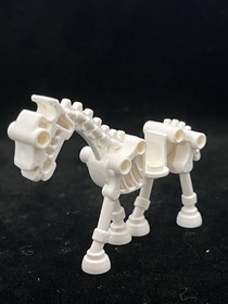 LEGO White Skeleton W/ Horse Minifigure Castle Cas328 Crossbow Attack 7090