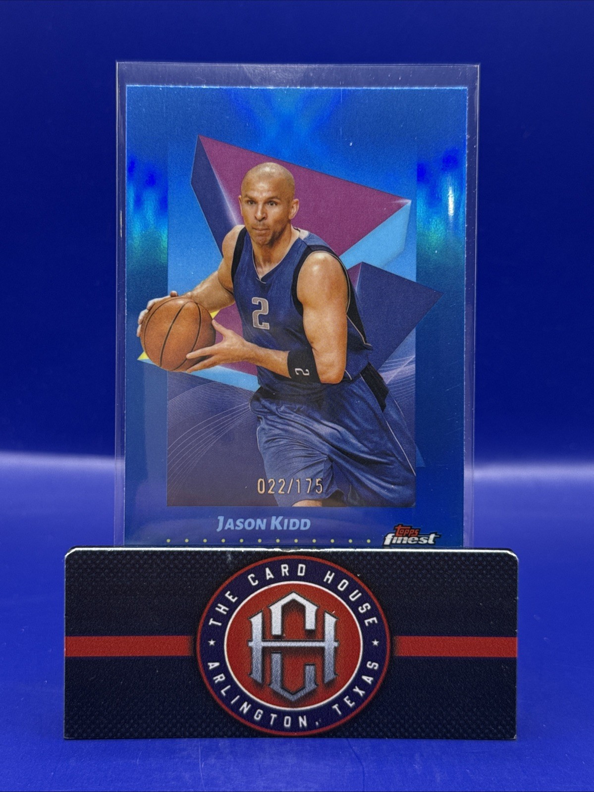 2024-25 Topps Finest Jason Kidd Blue /175 Dallas Mavericks RN1