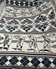 Old Time Vintage Golfer Throw Blanket Man Cave Cottage Lodge Resort Athletic