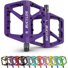 BUCKLOS Mountain Bike Pedals MTB Pedals Flat, Adult Bicycle Road Bike Large P...