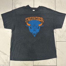 Oklahoma City Thunder OKC XL Shirt Basketball NBA Gildan Extra Soft Cotton