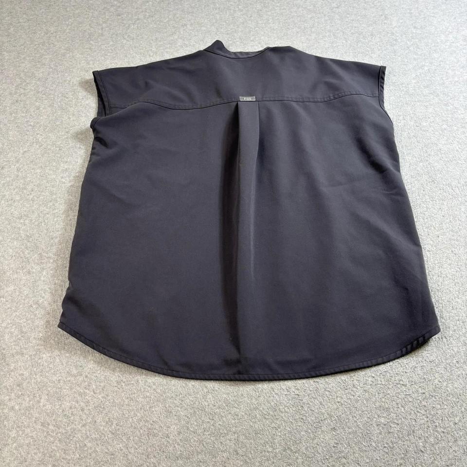 Lote de 3 camisetas exfoliantes FIGS para mujer XS gris catarina un bolsillo cuello en V conjunto chaleco Foto 3 de 4