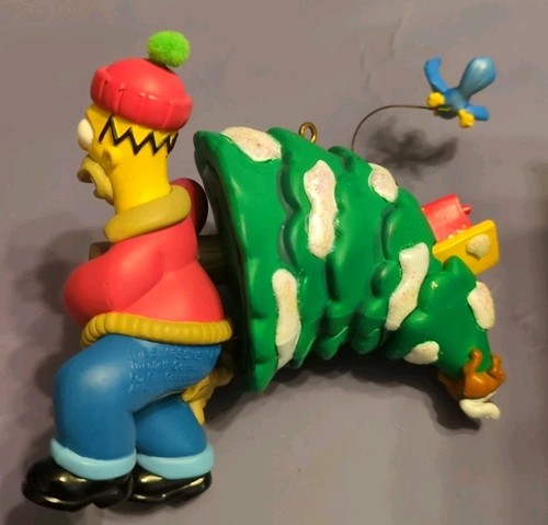 Vtg 2005 The Simpsons Homer D'Oh! Tannenbaum Xmas Tree Ornament Carlton Cards - Picture 3 of 14