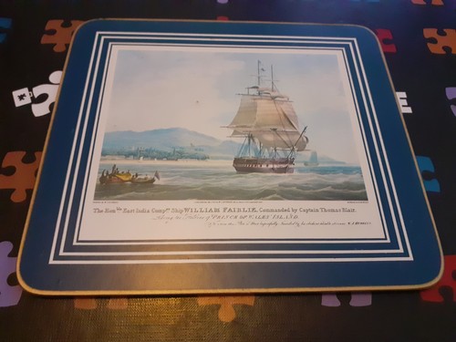 Vintage Kleeblatt Segelschiffe Tischmatten X6 Set Hitze- und Fleckenresistent - Bild 7 von 12