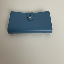 RFID Credit Card Holder Business Card Organizer Blue NWT