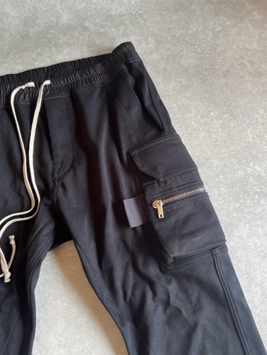 Rick Owens Black Mastodon Cargo Jogger Bottoms - Size 54 - RRP £795 - Picture 2 of 12