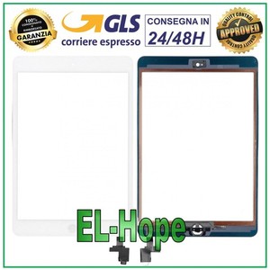 TOUCH PER APPLE IPAD MINI 2 WIFI 3G A1489 A1490 A1491 VETRO BIANCO TASTO HOME