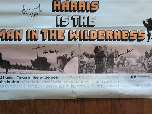 Man In The Wilderness handsigniertes Filmplakat Richard Harris John Huston Doohan - Bild 7 von 16
