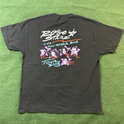 Vintage 2003 Ringo Starr & His All Starr Band schwarzes T-Shirt Größe 2XL großer Druck - Bild 3 von 8