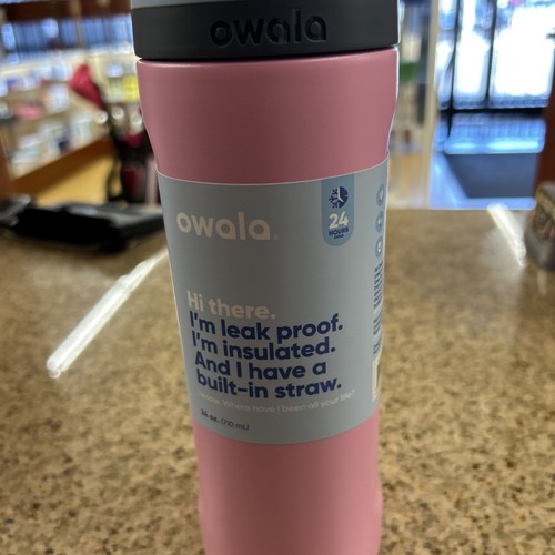 Owala® FreeSip Stainless Steel Water Bottle 'Pink Skies' 24 Oz - NEW - Picture 3 of 5