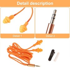 Earplug Headphones For Work Safety Earbuds Headphones Earplugs For Hearing