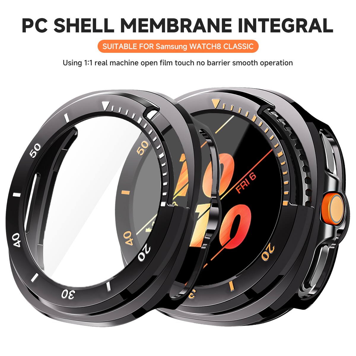For Samsung Galaxy Watch 8 Classic PC Case Full Protector Screen 