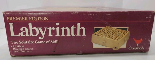 Labyrinth Wooden Board Game by Cardinal with Ball & Box Premier Edition - Picture 2 of 11
