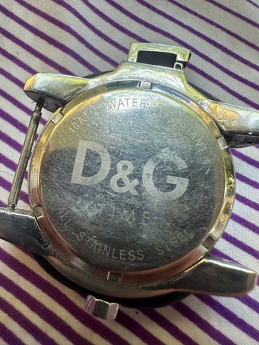 DOLCE GABBANA DUAL TIME MENS WATCH BIG SIZE RARE - Picture 5 of 6
