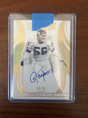 2025 Panini Flawless Honored Ink Lawrence Taylor On Card Auto 25/25