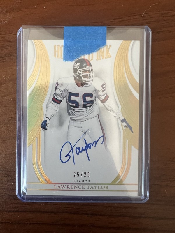 2025 Panini Flawless Honored Ink Lawrence Taylor On Card Auto 25/25