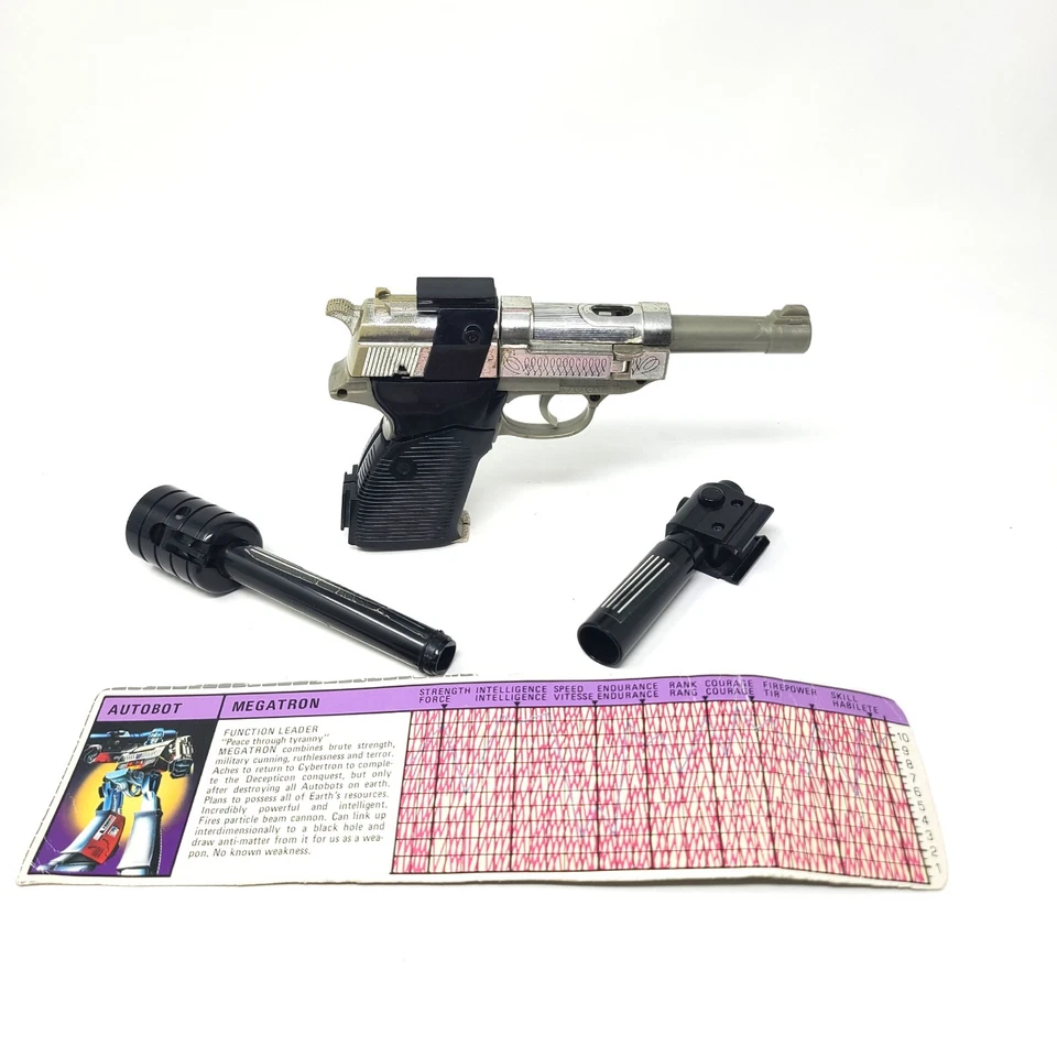 Transformers G1 Megatron De Colección Pre-Frotado PARA REPUESTOS Canadiense De Colección Auténtico Foto 3 de 4