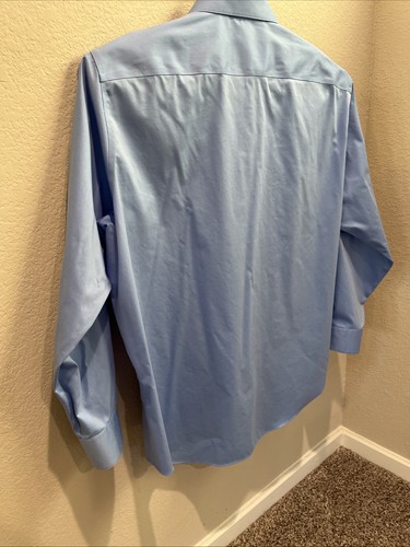 Awearness Kenneth Cole Hemd Herren 19 34/35 XXXL blau bügelfrei Slim Fit Kleid - Bild 7 von 14