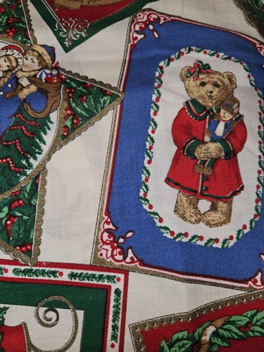 VTG Joan Kessler for Concord Christmas Victorian Style Cotton Fabric 1 Yard - Picture 4 of 7