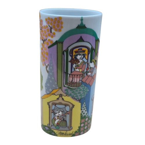 Bjørn Winblad SIGNED ROSENTHAL 6.5" VASE Women in Windows Estate Find Mint RARE - Picture 1 of 9
