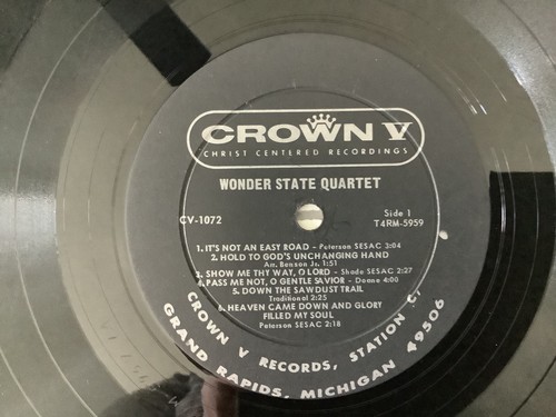 Wonder State Quartet HOW SWEET THE SOUND vinyl LP Jonesboro AR+bonus CD TESTED - Picture 5 of 8