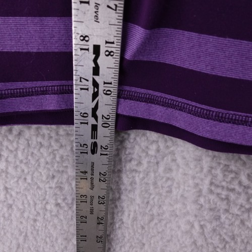 Lululemon gestreiftes sportliches Tanktop Damen 6 lila Racerback integrierter BH - Bild 4 von 6