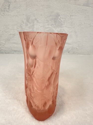 Josef Inwald Barolac Design Vase 5 1/4" Frosted Cranberry Deko Kirschen - Bild 12 von 20