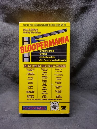 Bloopermania VHS 1987 Good Times  - Picture 1 of 4