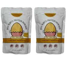 2 Pks Orgnisulmte Egg White Protein Powder 8 Oz Pasteurized Dried Egg Whites NEW