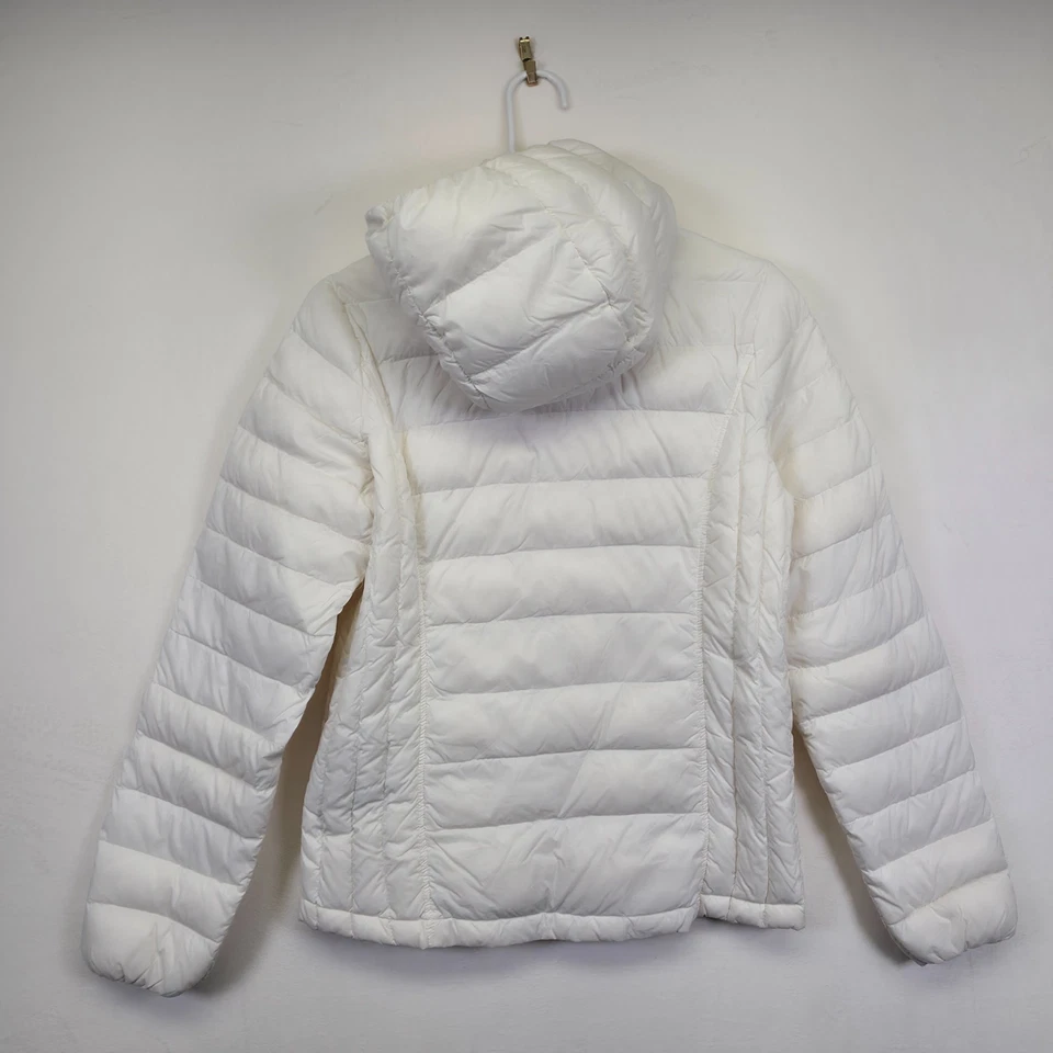 Jaqueta acolchoada térmica feminina 32 graus S branca ganso leve casaco embalável - Imagem 3 de 4