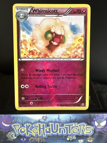 Pokemon Card Whimsicott 56/98 Ancient Origins Reverse Holo Rare Near Mint