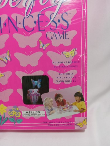 Barbie Doll Butterfly Princess Board Game MATTEL #7200 Dated 1995 New Unopened - Picture 3 of 7
