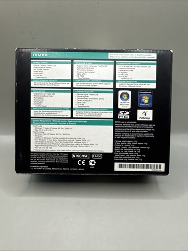 Cámara digital Fujifilm FinePix J38 con batería, cargador, manual de caja, tarjeta de memoria - Imagen 9 de 10