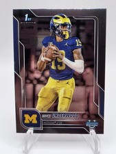 2025 Bowman Chrome University Bryce Underwood 1st Bowman Base #196 Michigan 