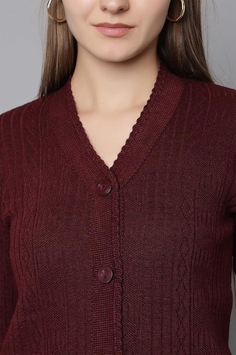 Suéter Cárdigan para Mujer Ropa de Invierno Cuello en V Mangas Completas Suéteres para Damas - Imagen 3 de 6