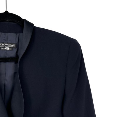 ブラック 2タック 32size イタリア製 GIORGIO ARMANI GIORGIO ARMANI 2タックパンツ ブラック ITALY製 W34【0528A51