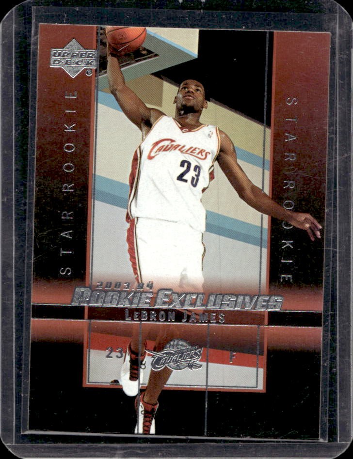 2003-04 Upper Deck Rookie Exclusives LeBron James Rookie RC #1 Cavaliers