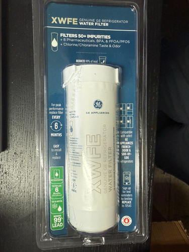 GE XWFE Genuine Refrigerator Water Filter (WITH CHIP) 100% Authentic - Picture 1 of 2