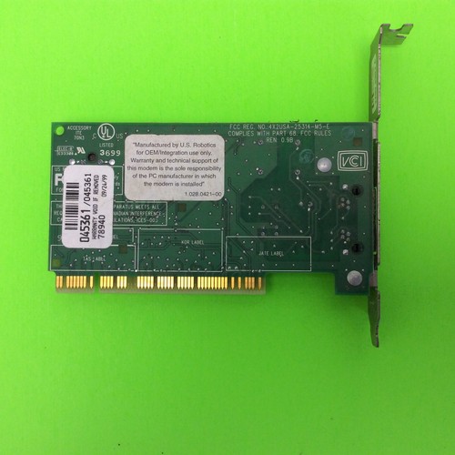 Desktop Computer Modem Card Modem 4X2USA-25314-M5-E 662975-81 3COM - Picture 3 of 3