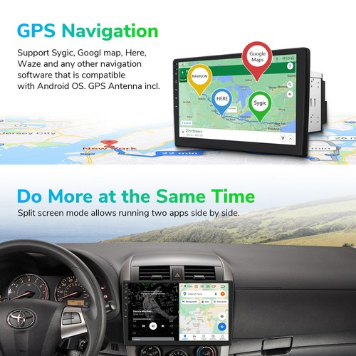 CAM+OBD+2DIN Android 13 6+64 Car Stereo 10.1" GPS Sat Nav Radio CarPlay DAB+ DSP - Picture 18 of 24