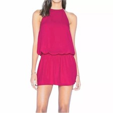 NEW SHOW ME YOUR MUMU Mini Dress Hammock Halter Scrunch Open Back Drop Waist Med