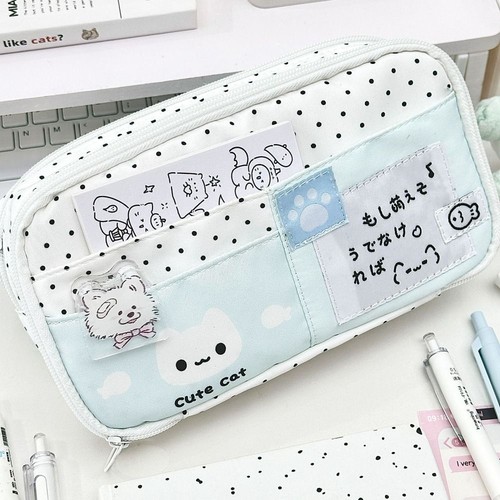 Cute Cat Pencil Case Large Capacity Stationery Bag Gifts - Picture 7 of 8