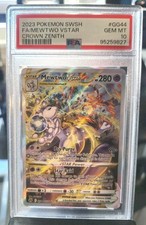 PSA 10 - Mewtwo VSTAR GG44/GG70 Crown Zenith: Galarian Gallery Holo