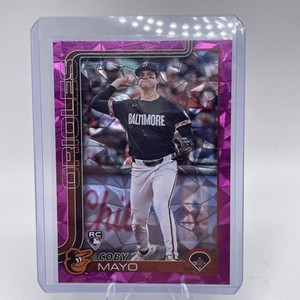 2025 Topps Series 1#20 Coby Mayo (RC) Pink Diamante Orioles