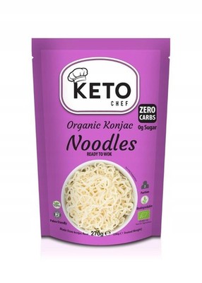 5060691233441 KETO CHEF Makaron konjac typu Noodles BIO 270g BIOPLANET